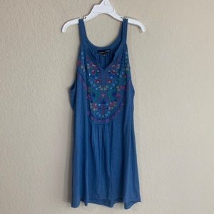 EUC RXB Embroidered Tunic Tank Top